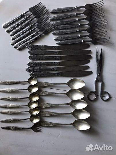 Столовые приборы СССР нержавейка мельхиор