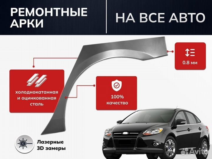 Комплект арок Peugeot 207 хэтчбек 5 дверей