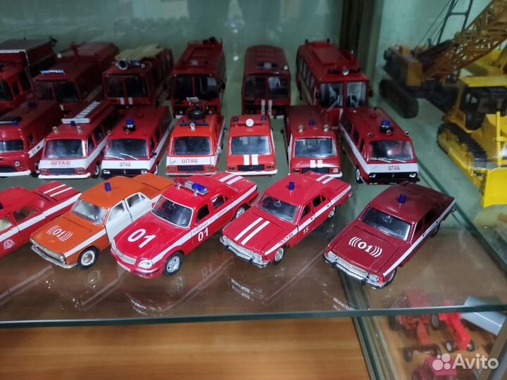 Коллекция моделей пожарных машин 1/43