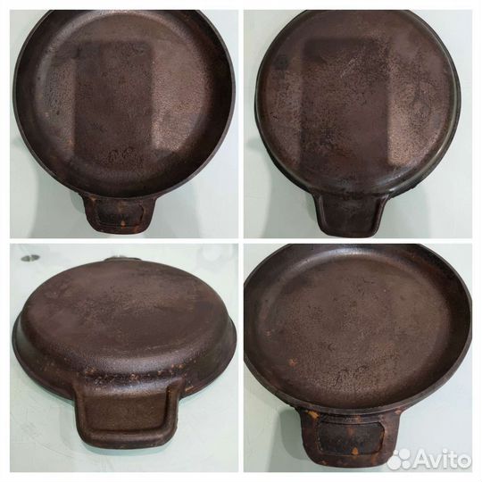 Две чугунные сковородки СССР