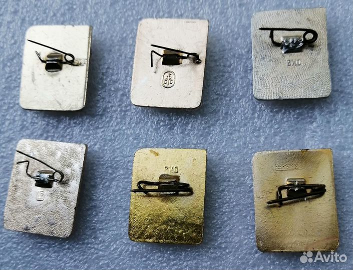 Значки 1 разряд 6 штук