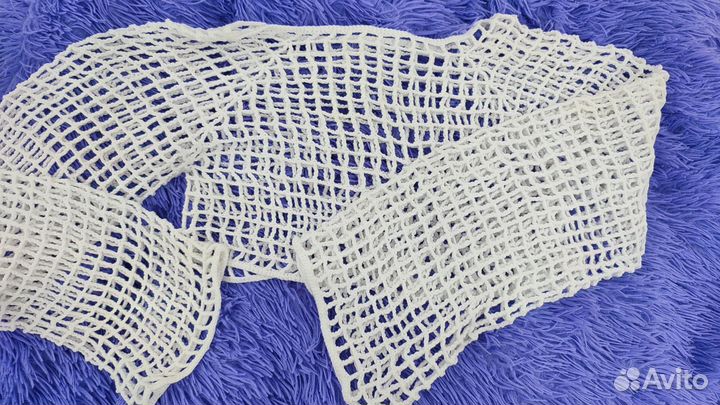 Вязанный топ-сетка