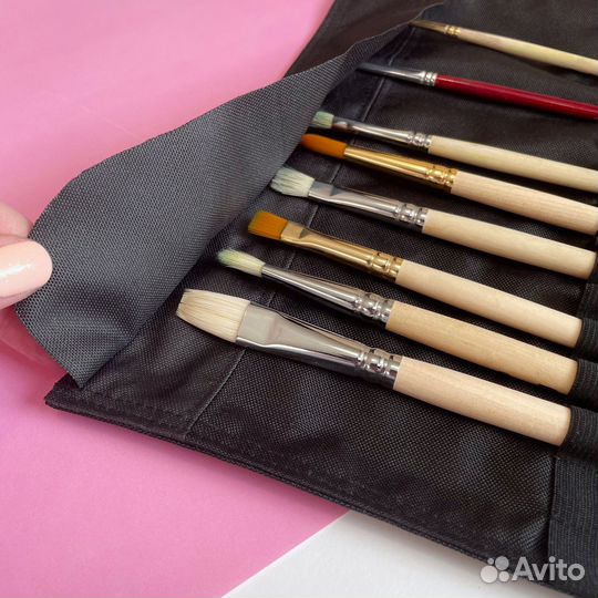 Пенал-скрутка для длинных кистей 