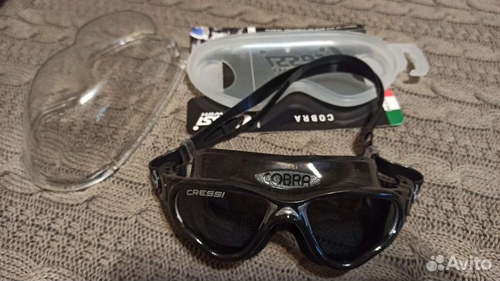 Очки полумаска для плавания Cressi cobra
