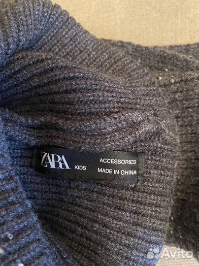 Комплект Zara шапка, шарф для девочки