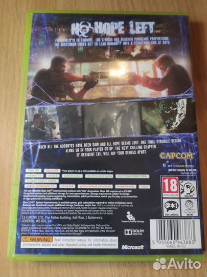 Resident evil 6 xbox 360 лицензия