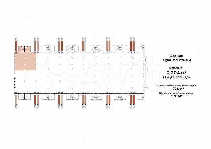Аренда склада, 2304 м²