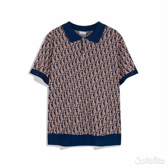 Поло Christian Dior Синее