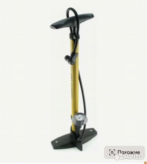 Насос с манометром напольный