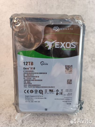 Жесткий диск 12 Тб Seagate Exos ST12000NM000J