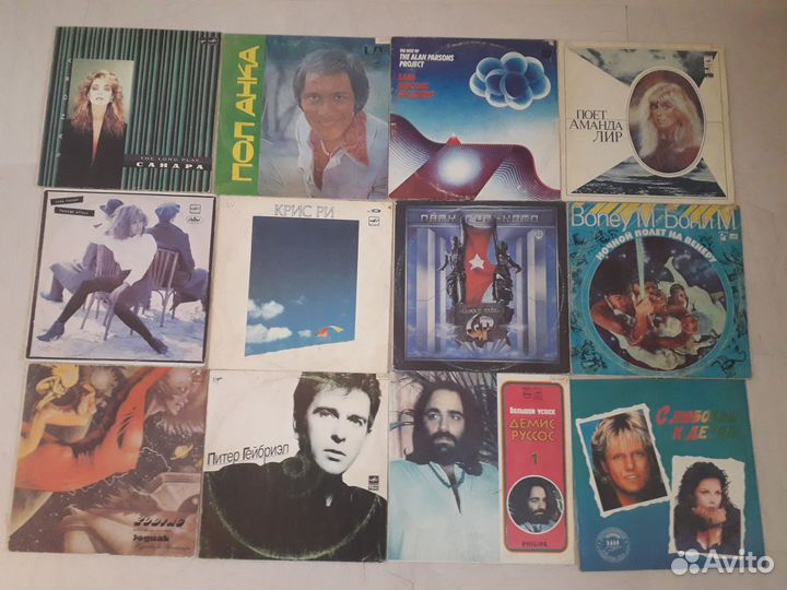 Виниловые пластинки ссср/зарубежные; бу; Мытые