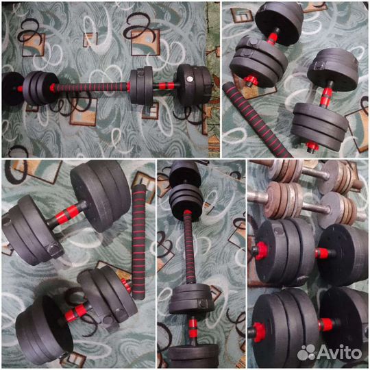 Гантели разборные и штанга