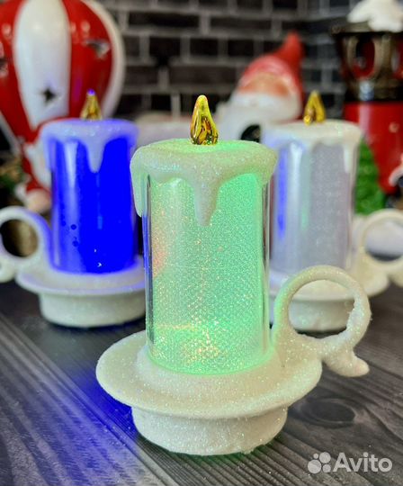 Свечки новогодние. Украшения, сувениры, подарки