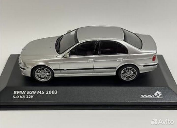 Bmw M5 E 39 Solido 1:43 серебро