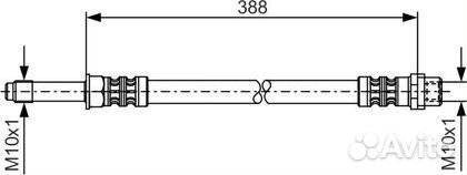 Тормозной шланг передний/задний Volkswagen Crafte