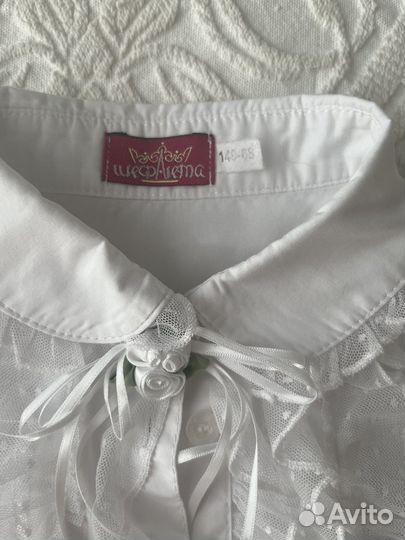 Блузка белая для девочек