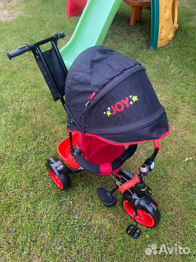 Велосипед трехколесный с ручкой