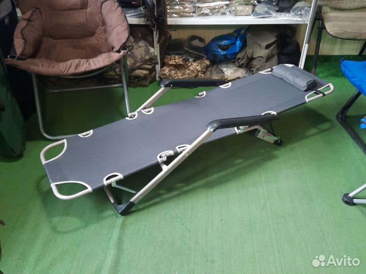 Шезлонг раскладушка