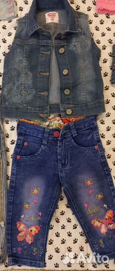 Вещи для девочки пакетом 9 мес до 1,5 лет