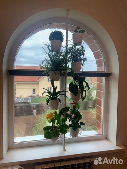 Подставка для цветов на подоконник, 6 горшков