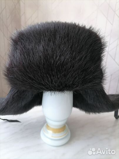 Шапка ушанка мужская нутрия(мелкий ворс)