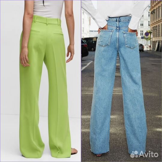 Джинсы брюки zara 34