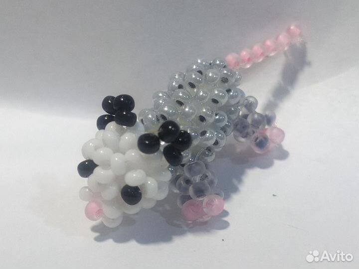 Амигуруми из бисера опоссум