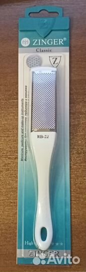 Тёрка педикюрная двусторонняя Zinger (Германия)