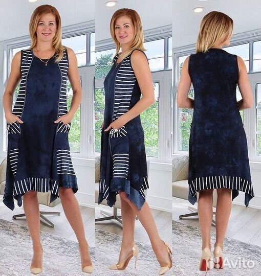 Платье из вискозы, 50/52р. Новое