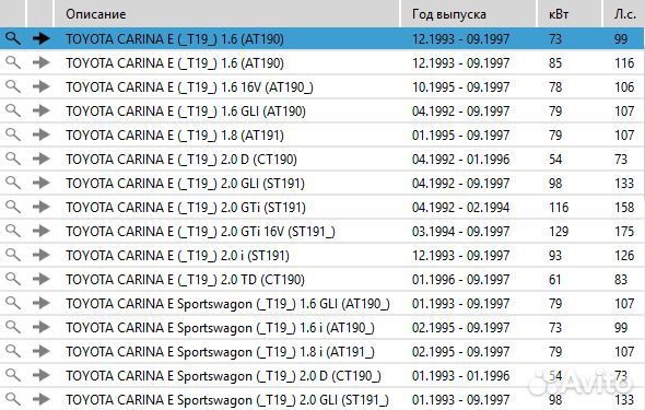 Наконечник поперечной рулевой тяги передний левый