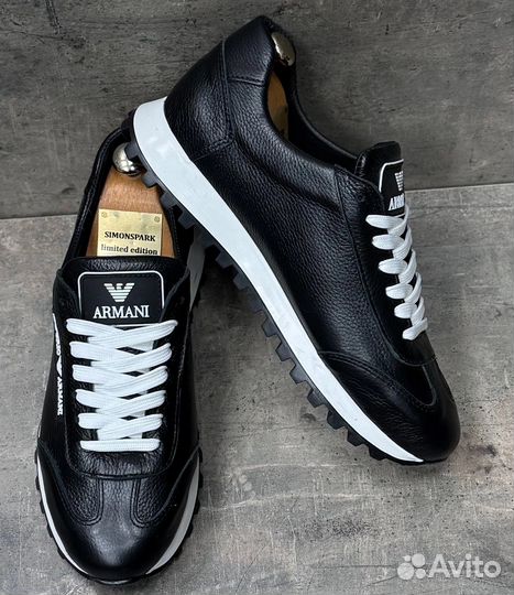 Мужские Кроссовки из Натуральной кожи