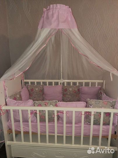Набор в детскую кроватку 6в1
