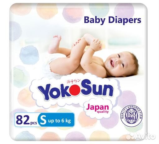 Трусики YokoSun S до 6кг 82шт