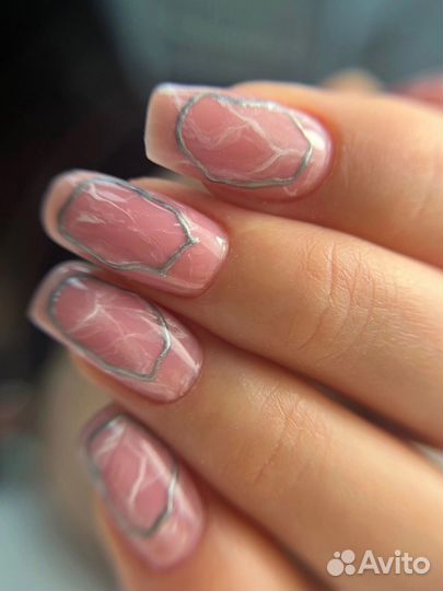 Наращивание ногтей, покрытие гель-лаком,укрепление