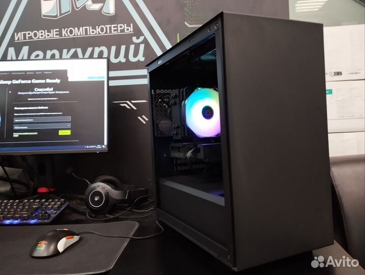 Черный Игровой Пк i5-12400 RTX4060ti