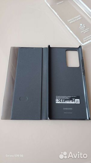 Чехол smart clear view cover ef-zn985 note 20 ultr