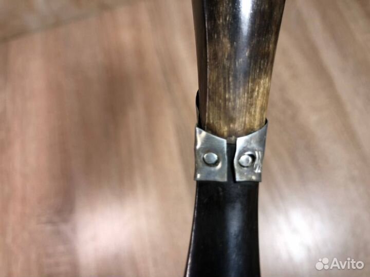 Рог декоративный с чеканкой СССР