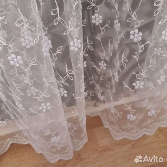 Готовый тюль на шторной ленте