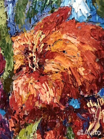 Картина холст-масло в багете