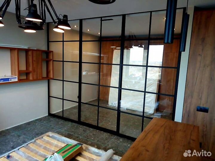 Межкомнатная перегородка купе лофт