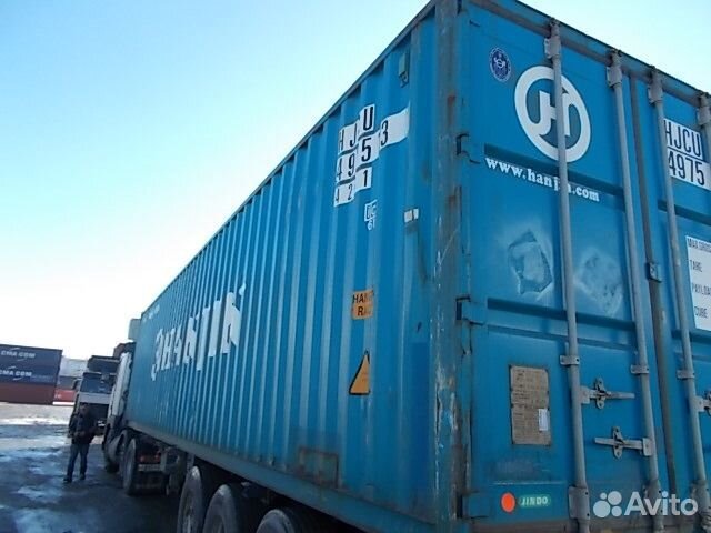 Контейнер морской 40 футов б/у hjcu4975131