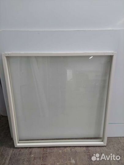 Окно большое алюминиевое 1 стекло