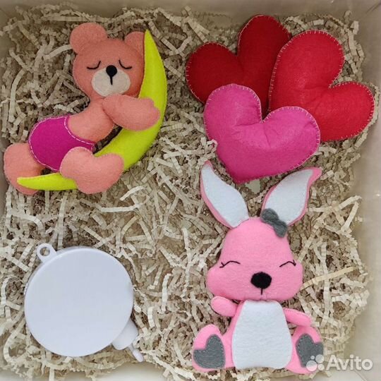 Новый мобиль в кроватку из фетра, ручная работа