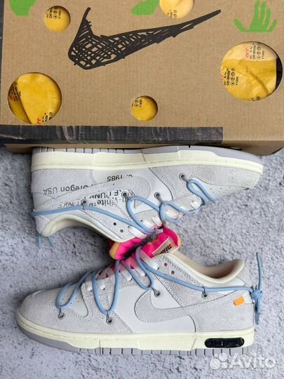 Кроссовки Nike Off-White x Dunk Low 'Lot 38 of 50'