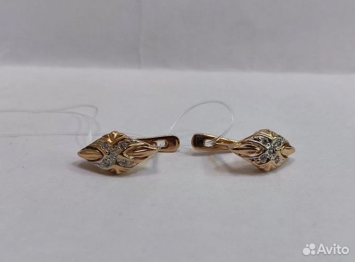 Золотые серьги 585