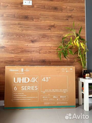 Телевизор 4k UHD Hisense 43a6k