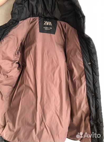 Пуховик zara для девочки