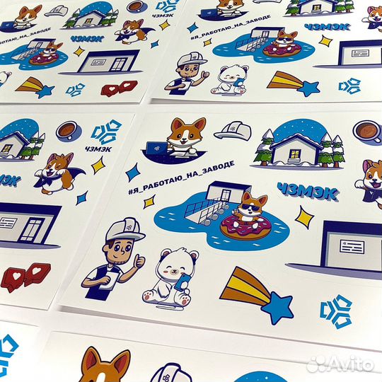 Печать наклеек, стикеров и этикеток