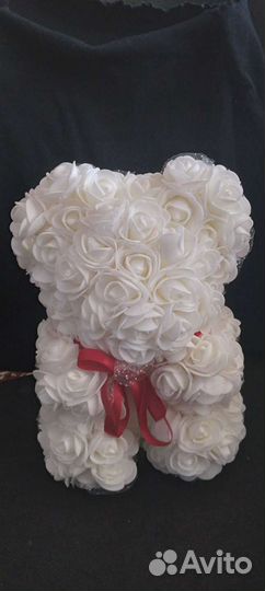 Мишка из роз 40 см