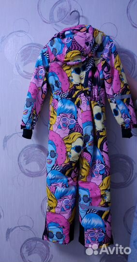 Зимний комбинезон для девочки на рост 140